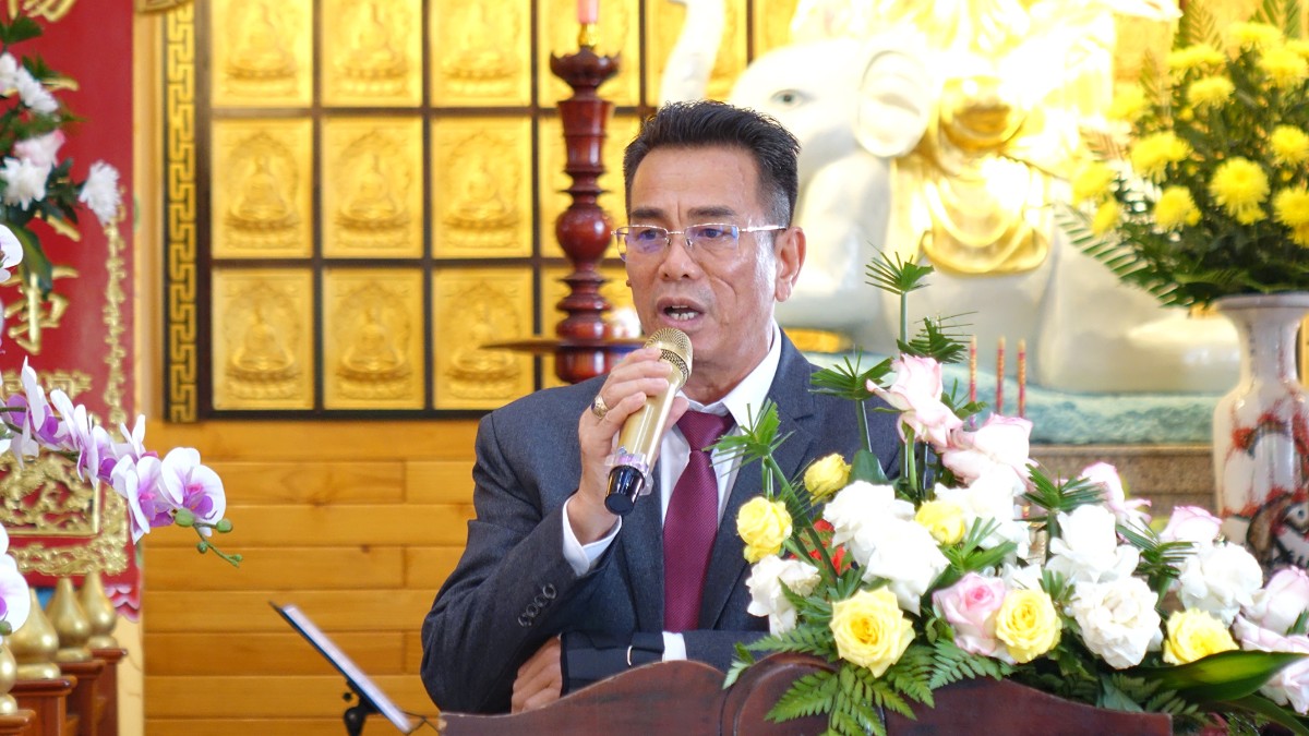 Ông Nguyễn Ngọc Sơn phát biểu tại buổi lễ